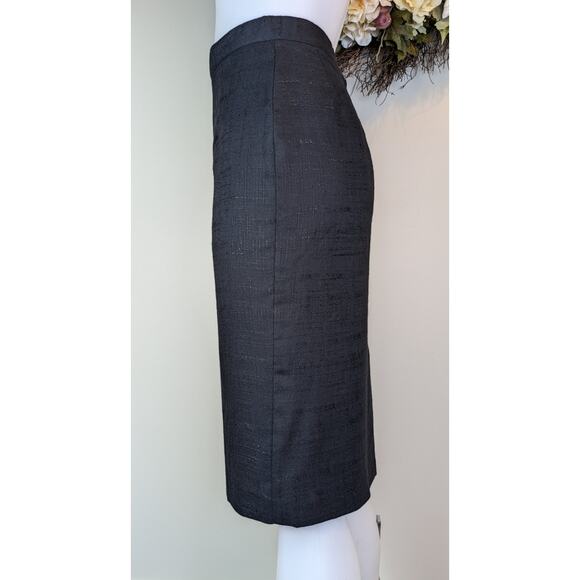 Norton McNaughton Vintage Pencil Skirt Size 10 Flax Linen Blend Classic Career - Picture 2 of 12